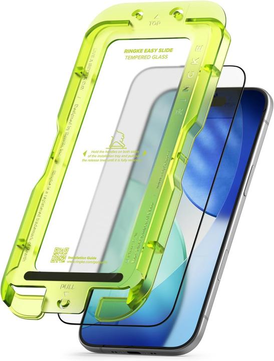 Actual product image Ringke - Easy Slide Tempered Glass (2 pack) - iPhone 17 Air - Clear (2 pcs., Apple iPhone 17, Apple iPhone Air)