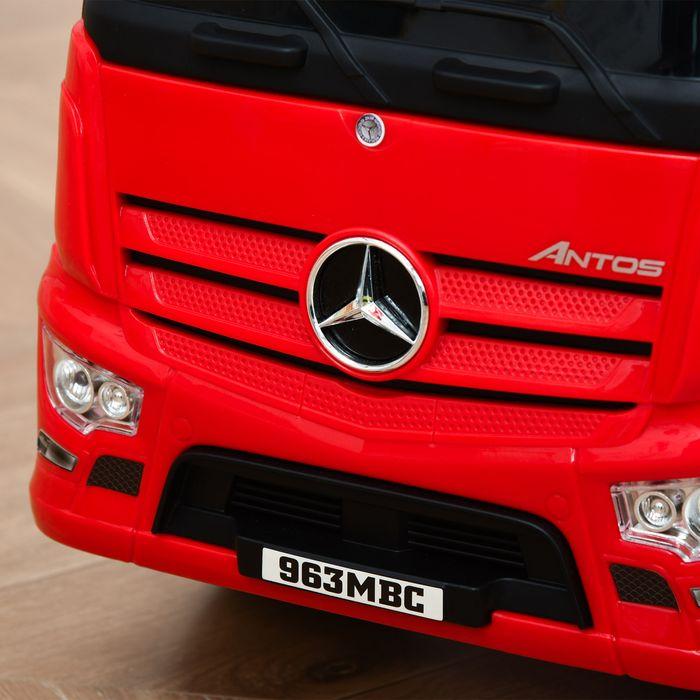 Actual product image Swisshandel24 Children's ride-on car Mercedes ANTOS truck-style ride-on car with lights for children aged 12 and