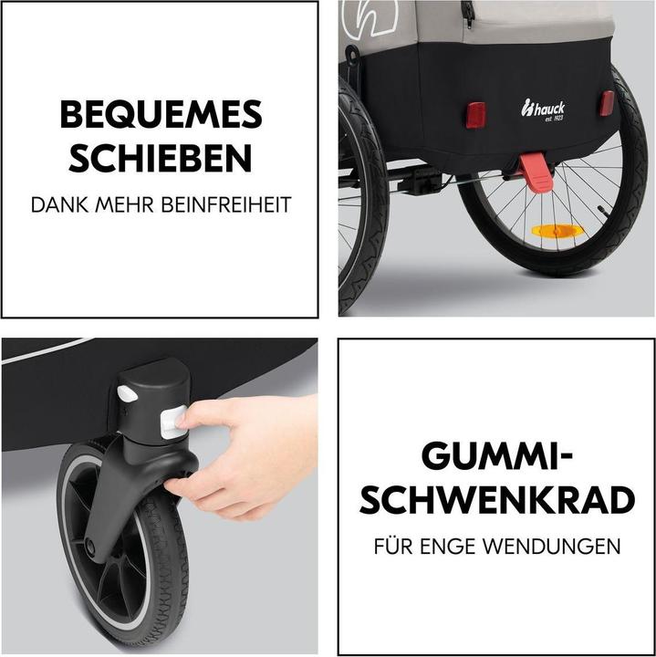 Produktbild Hauck 2in1 Fahrradanhänger Sparset Dryk Duo Plus