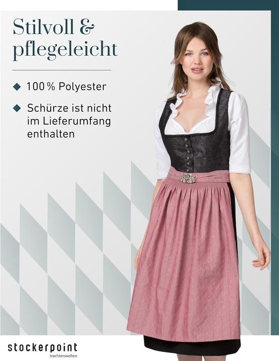 Image du produit Stockerpoint Dames Dirndl Dakota Jurk, zwart, 42 (42)