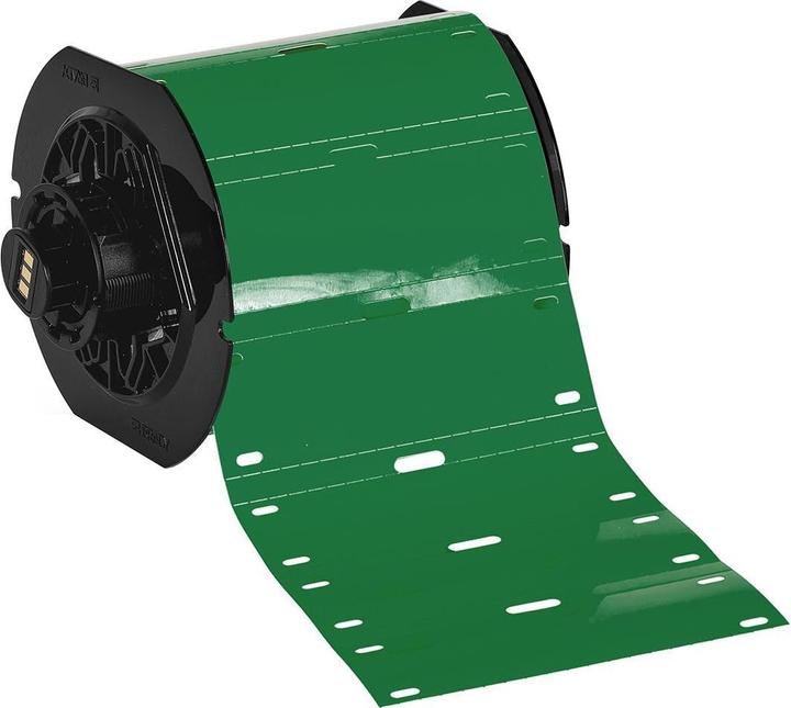 Produktbild Brady B33-75x25-7598-GN, Kabelschilder, Polyester, Grün, matt, 75.00 x 25.00 mm, für BBP33/i3300/i (7.50 cm)