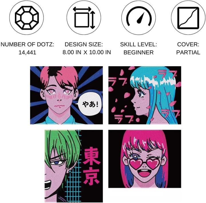 Immagine prodotto Diamond Dotz Diamond Dotting Kit Flock-Anime