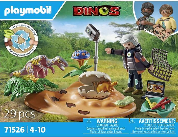 Produktbild Playmobil Stegosaurusnest mit Eierdieb (71526)