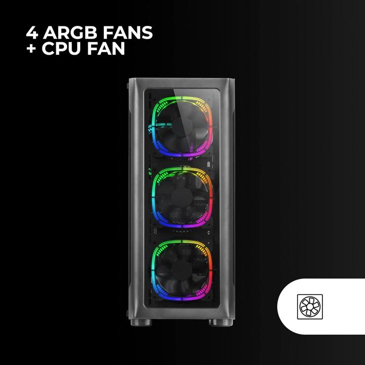 Image du produit Mars Gaming Boitier Grand Tour E-Atx Mc-Neo RGB Avec Panneau Vitré (Noir) (ATX, E-ATX, mATX, Mini-ITX)