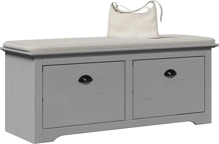 Produktbild vidaXL Flurbank BODO Grau 114x40x45 cm (114 cm)