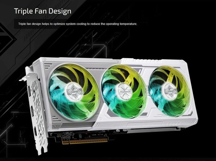 Actual product image AsRock Radeon RX 9060 XT Steel Legend OC (16 GB)