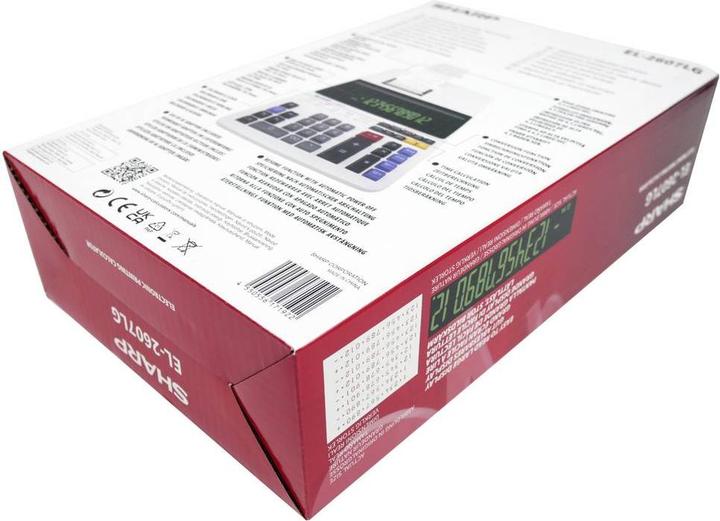 Actual product image Sharp Printing desk calculator EL-2607 LG (Batteries, Electrical connection)