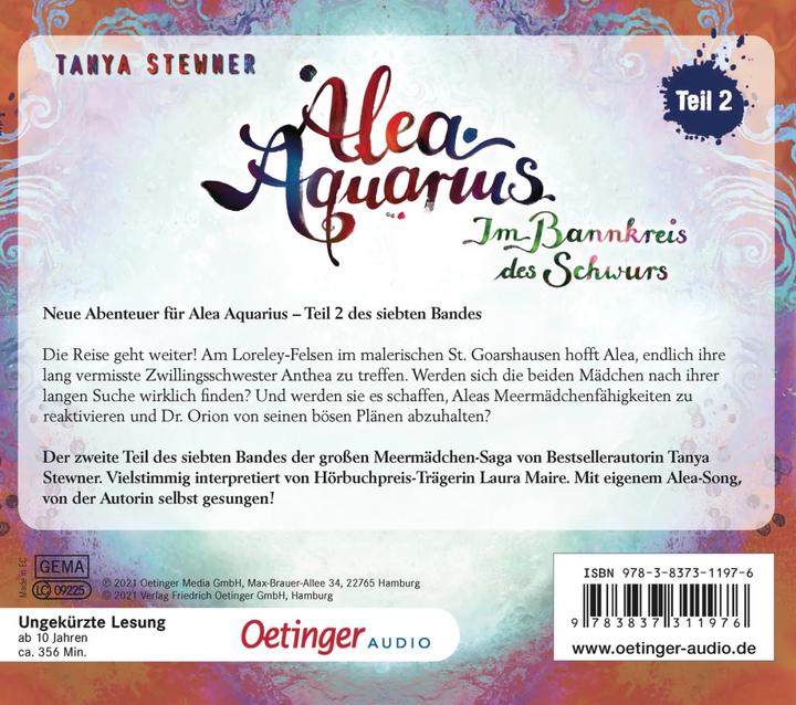 Actual product image Alea Aquarius 7. under the spell of the oath (Laura Maire, Claudia Carls, Tanya Stewner, Guido Frommelt, German)