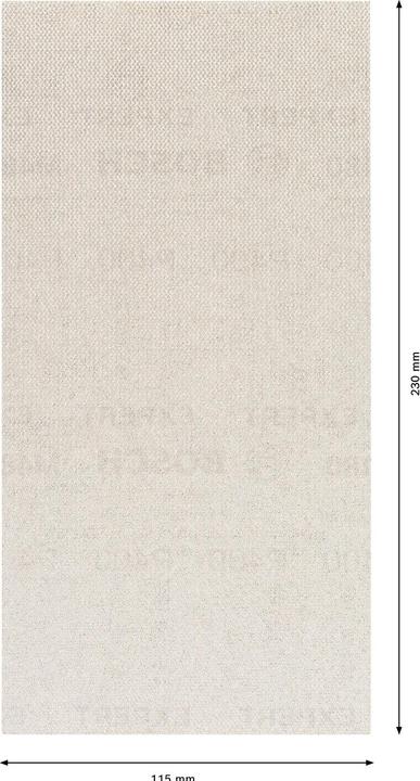 Immagine prodotto Bosch Professional Zubehör Expert M480 Rete di levigatura per levigatrici orbitali, 115x 230 mm, G 100, 50 pezzi. (100)