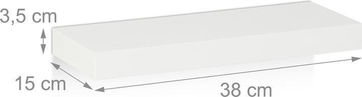 Actual product image Relaxdays 3x wall shelf (38 x 15 x 3.50 cm)
