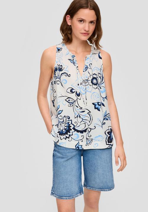 Immagine prodotto s.Oliver Bluse Blusenshirt aus Viskose mit All-over-Print (36)