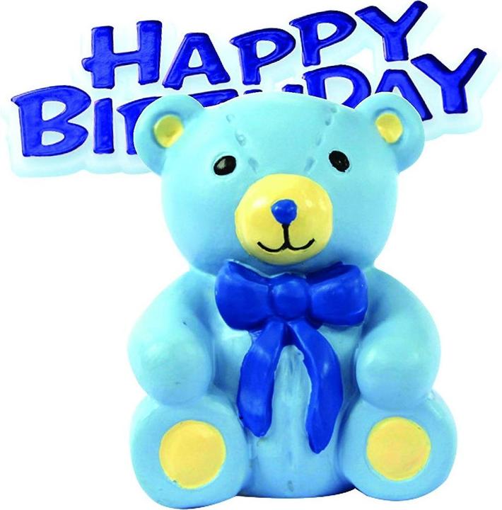 Image du produit Anniversary House Happy Birthday Teddy Bear Topper Décoration de gâteau