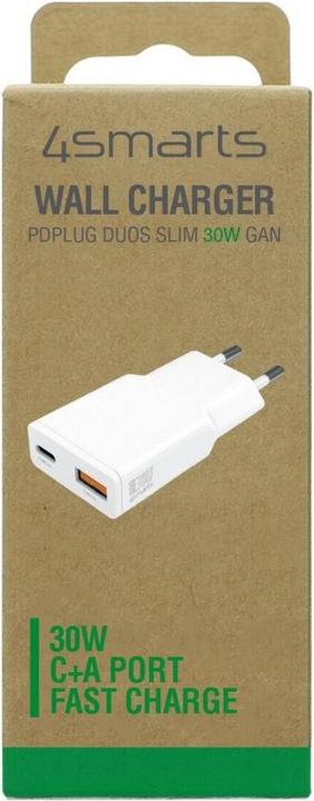 Actual product image 4smarts PD Plug Slim Charger (30 W, 2 ports)