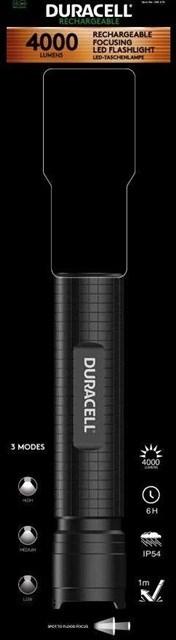 Actual product image Duracell DF4000R Taschenlampe schwarz (29 cm, 4000 lm)