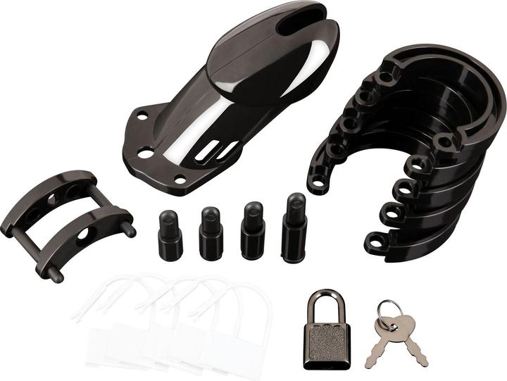 Productafbeelding Blue Line C&B GEAR Acryl doorzichtige kuisheidskooi - Zwart