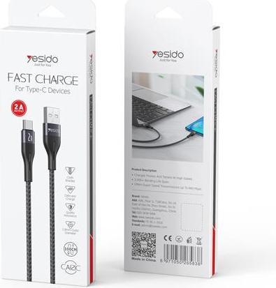 Immagine prodotto Yesido CABLE CA121 18W USB/TYPE-C 1M 2A BLACK (1 m, 18 W)