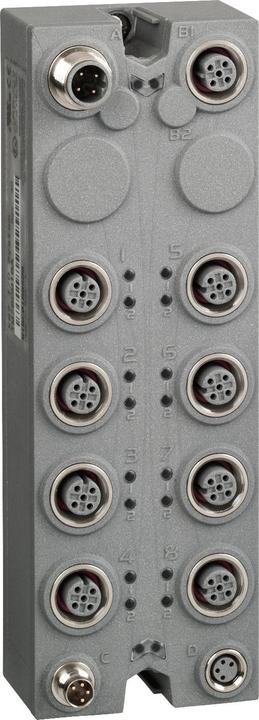 Produktbild Schneider Electric Erweiterungsblock, TM7, IP67, 16 DE, 24V DC, M12-Steckverbinder TM7BDI16A