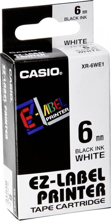 Actual product image Casio Writing ribbon XR (0.60 cm, White, Black)