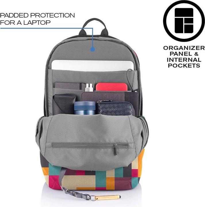 Produktbild XD Design PLECAK ANTYKRADZIEŻOWY BOBBY SOFT GEOMETRIC P/N: P705.867 (16 l)