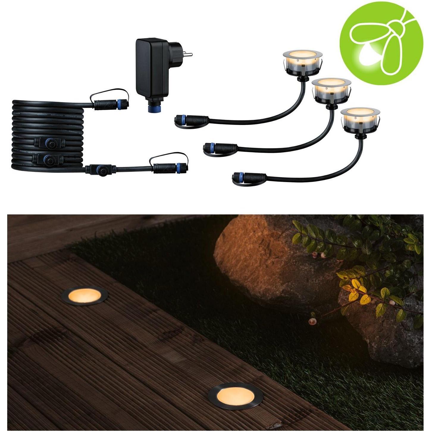 Thumbnail - Paulmann, Gartenbeleuchtung, Outdoor Plug & Shine Floor Starterset Insect Friendly (100 lm, IP67)