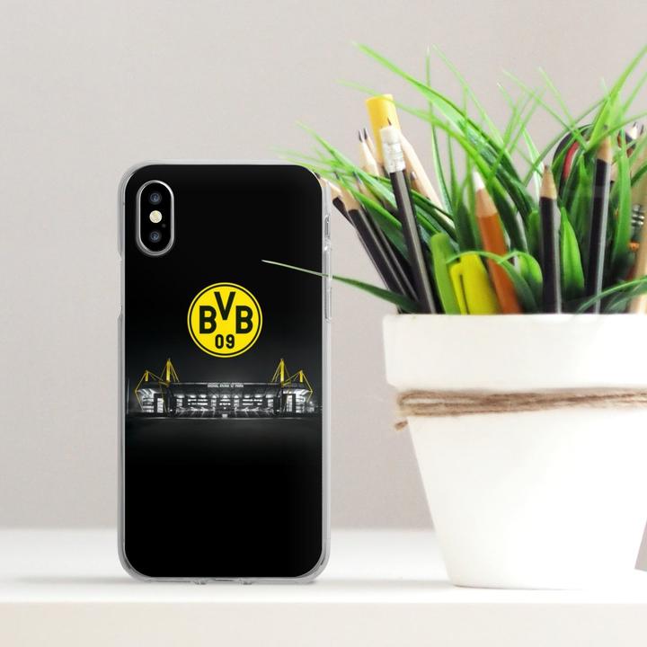 Produktbild DeinDesign Silikon Hülle für Apple iPhone X Handyhülle Case Smartphone Schutzhülle BVB Borussia Dortmund (Apple iPhone X)
