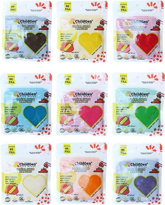 Produktbild ChildGen Öko-Pack 9 2+ Bio-Modelliermasse