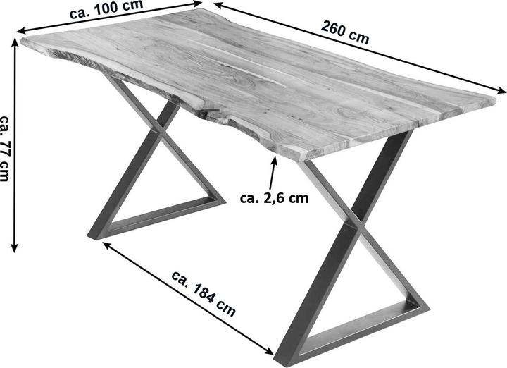 Actual product image SAM Kasimir (260 x 100 x 77 cm)