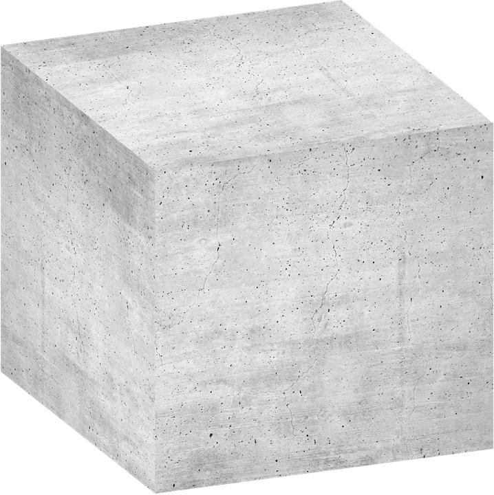 Image du produit König & Ebhardt Cube de notes en béton gris 7,5 x 7,5 cm, environ 700 feuilles, 1 paquet (7,5 x 7,5 cm)