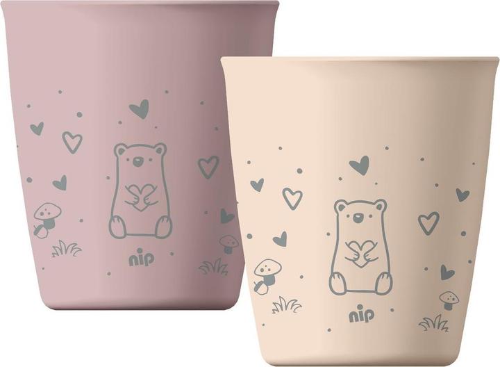 Produktbild NIP Kindertassen & Kinderbecher Trinkbecher 2er Pack eat green - Blau