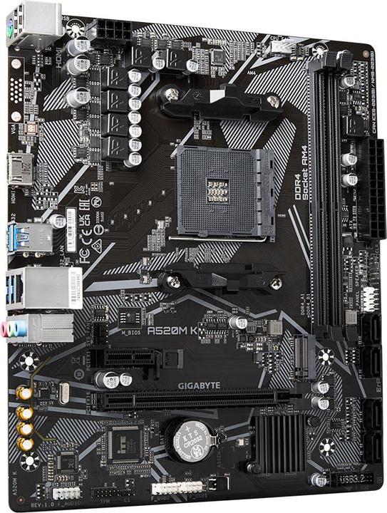 Productafbeelding Gigabyte A520M K (AM4, AMD A520, mATX)