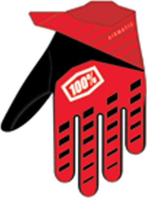 Produktbild 100% Gants Airmatic Youth rouge-noir KL (L)