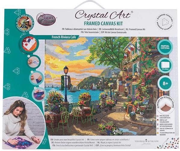 Image du produit Craft Buddy Crystal Art Kit French Riviera Café 40 x 50 cm