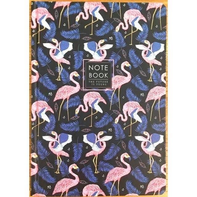 Fresh, Quaderni + Bloc notes, Dekoratives Notizbuch A5/64K Raster TW Flamingos (A5)