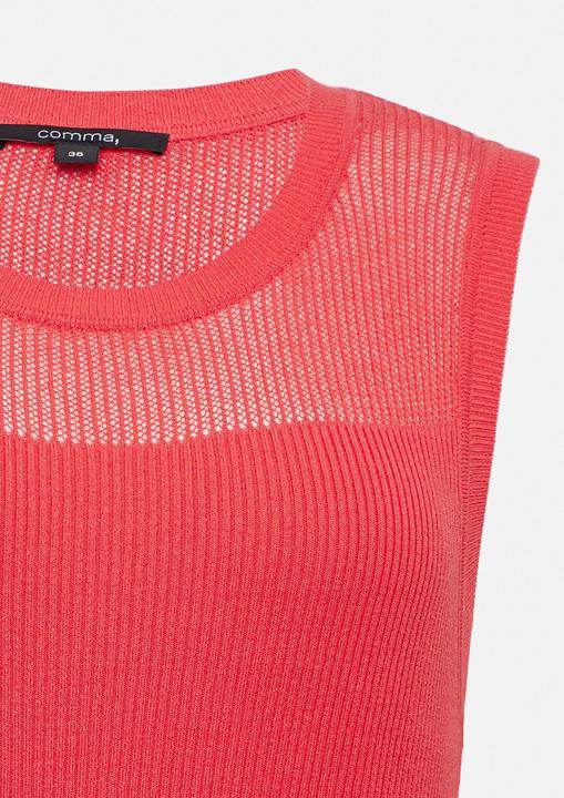 Produktbild Comma Strickpullunder Weiches Stricktop im Slim Fit mit Ajourmuster (48)