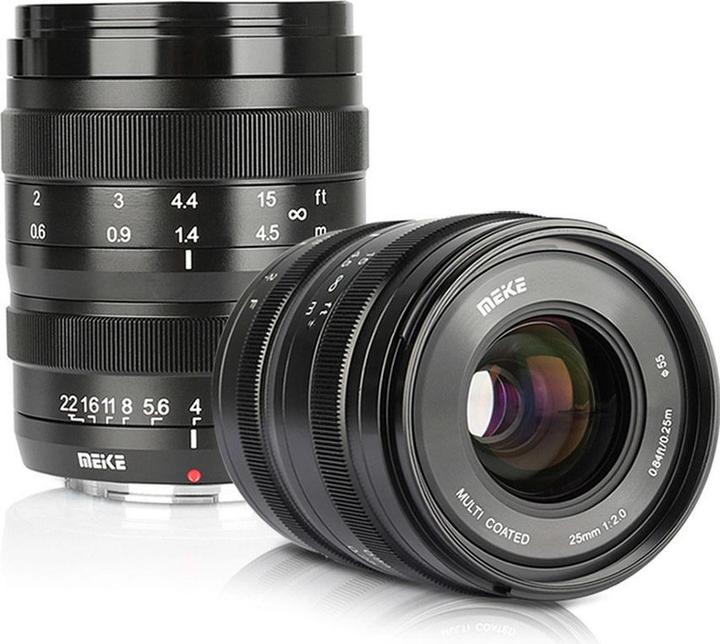 Immagine prodotto Meike MK 25mm F2.0 attacco Sony E (Sony E, APS-C / DX, Full frame)