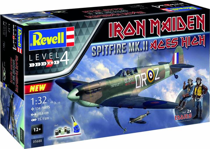 Actual product image Revell Gift Set Spitfire Mk.V Iron Maiden