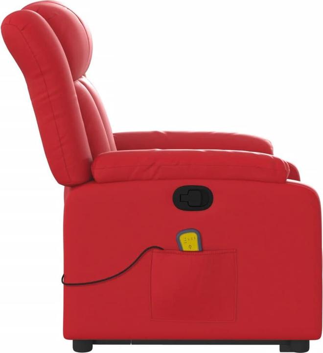 Immagine prodotto VidaXL Poltrona massaggiante con ausilio stand-up in similpelle rossa