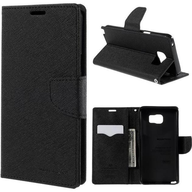 Thumbnail - Goospery Fancy Diary Series (Samsung Galaxy Note 5), Smartphone Hülle, Schwarz