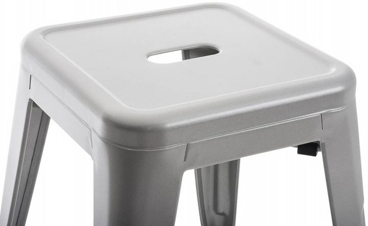 Produktbild CLP 4er Set Hocker Armin, silber