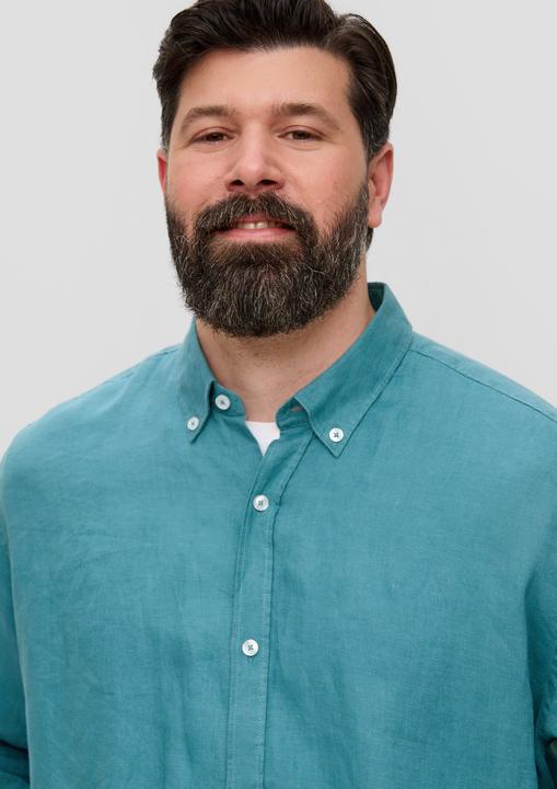 Image du produit s.Oliver Hemd Leinenhemd mit Button-Down-Kragen (3XL)
