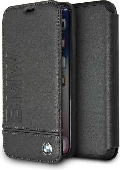 BMW Signature Logo Series Leather Bookcover Case (Apple iPhone X, Apple iPhone XS)