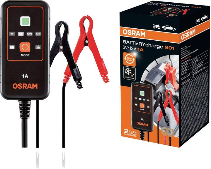 Image du produit Osram Chargeur de batterie (12V, 6V, 1 A)