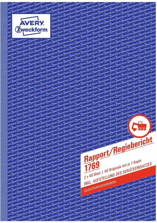 Produktbild Avery Rapport/Regiebericht (40x)