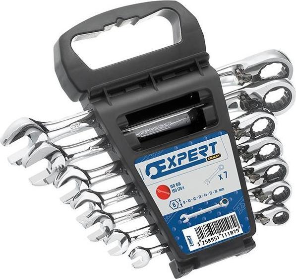 Actual product image Ratchet Combination Spanner Set, 7 Piece (19 mm, 14 mm, 10 mm, 13 mm, 12 mm)