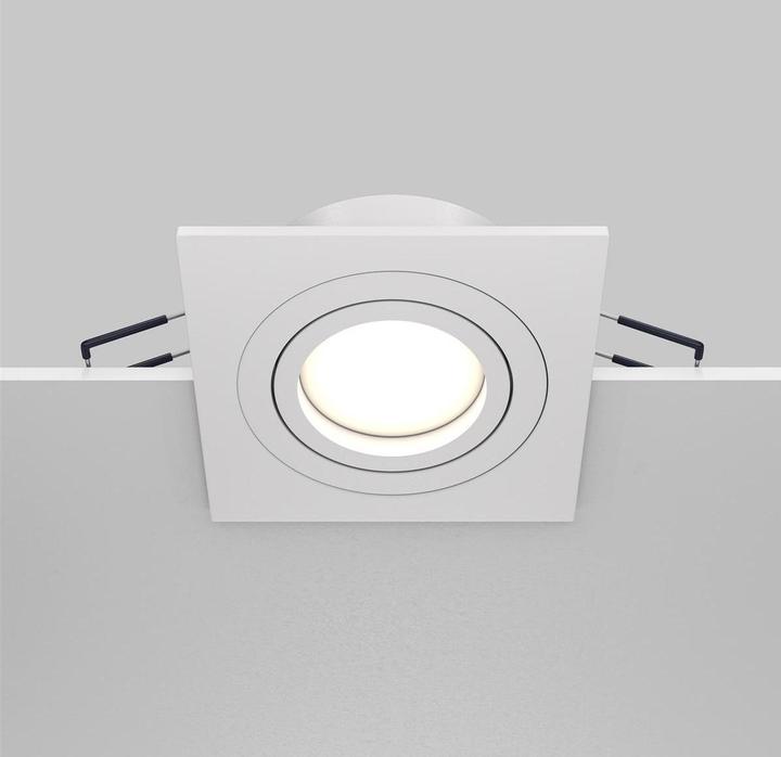 Produktbild Maytoni Atom Downlight, Einbauleuchte GU10 quadratisch Weiss (GU10)