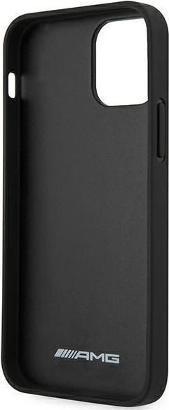 Produktbild Mercedes AMG AMHCP12SGSEBK iPhone 12 mini 5,4" czarny/black hardcase Leather Debossed Lines (Apple iPhone 12 mini)