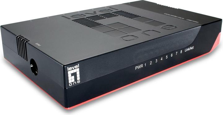LevelOne GSW-0807 8-Port Gigabit Ethernet Switch 1000Mb/s, Voll-Duplex, 10/100 Mb/s, Voll/Halb-Duple (8 Ports)