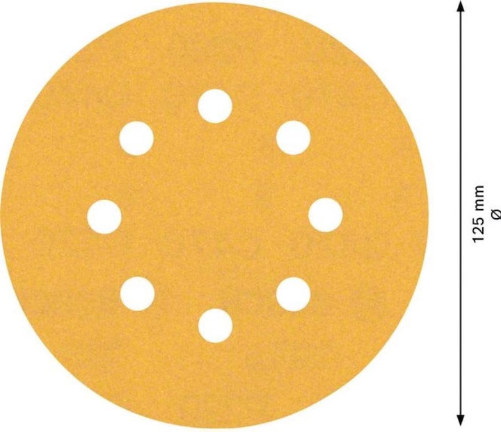 Produktbild Bosch Professional Zubehör EXPERT C470 Schleifpapier mit 8 Löchern für Exzenterschleifer, 125 mm, G 220, 50-tlg. (220)