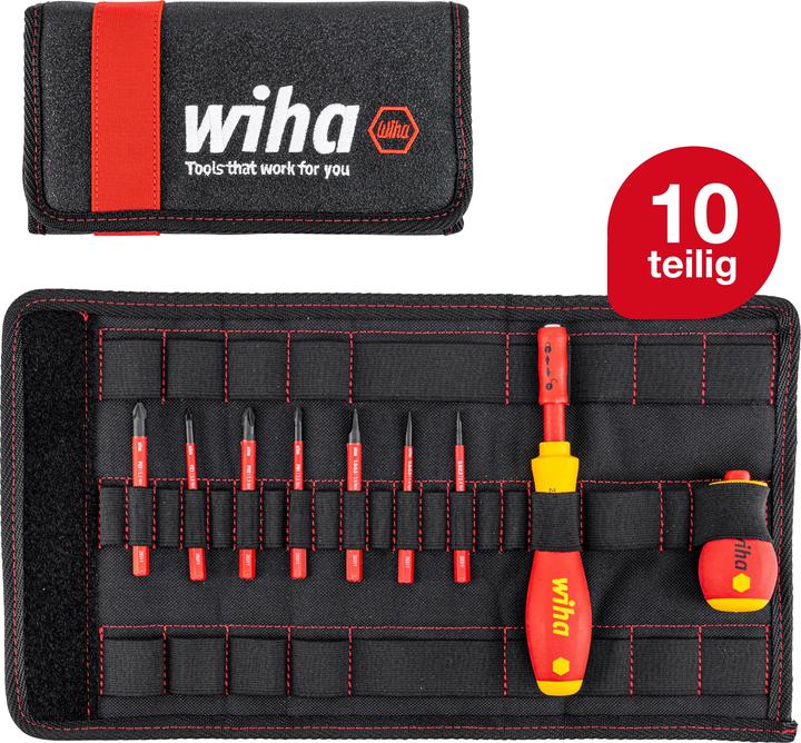 Produktbild Wiha Set slimVario (Phillipps-Kreuzschlitz (PH), Pozidriv-Kreuzschlitz (PZ), Schlitzschrauben)