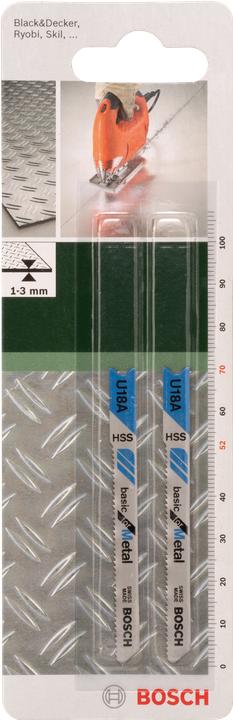 Produktbild Bosch Zubehör Stichsägeblatt HSS, U 18 A Basic for Metal